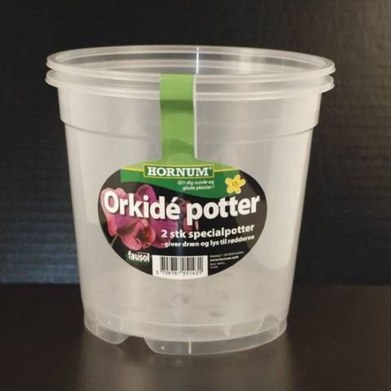 Orkidépotter 12 cm, 2-pk.