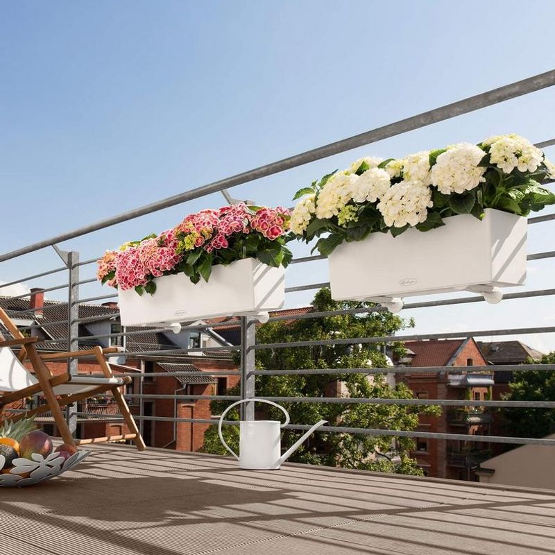 Balconera Color 80 'White', Lechuza Balkongkasse