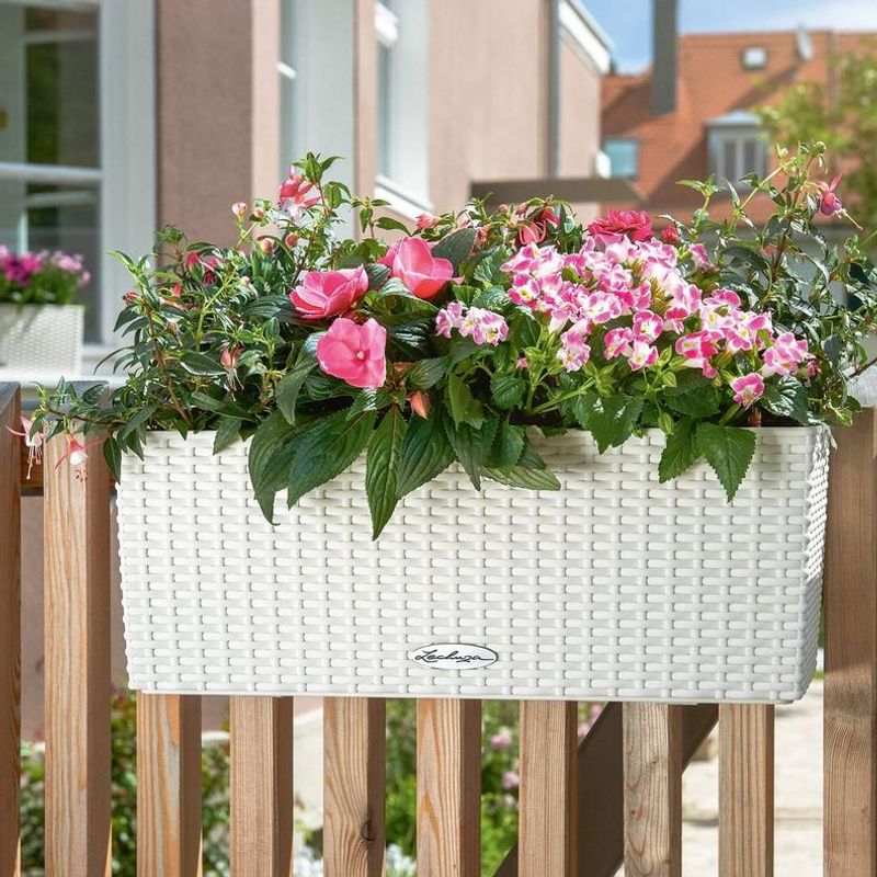 Balconera Cottage 50 'Light Grey', Lechuza Balkongkasse