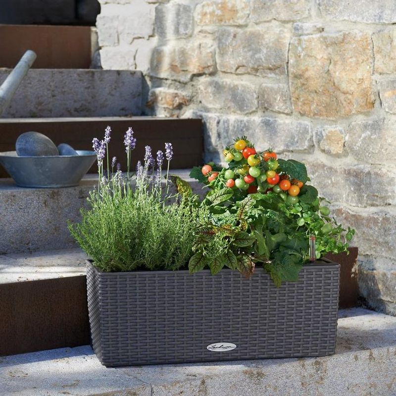 Balconera Cottage 50 'Light Grey', Lechuza Balkongkasse
