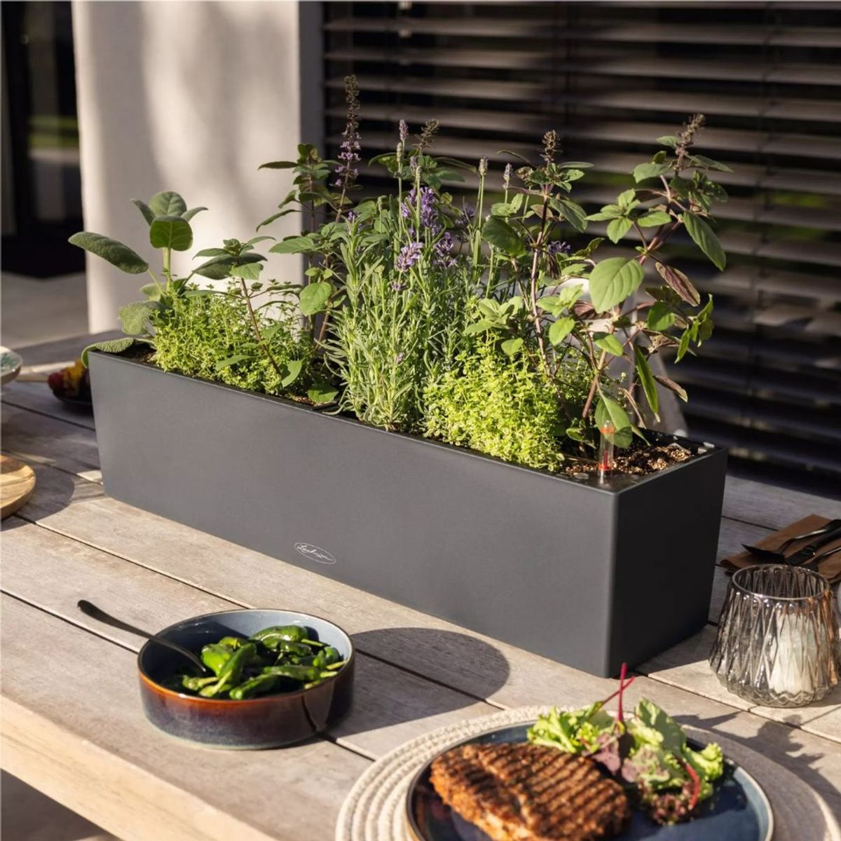 Balconera Color 100 'Slate', Lechuza Balkongkasse