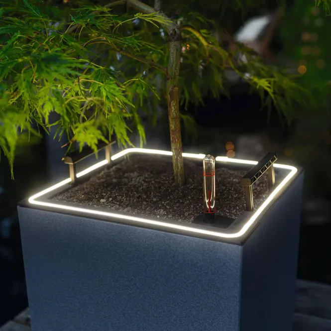 Hovedbilde Canto Stone 40 LED, Lechuza Blomsterpotte
