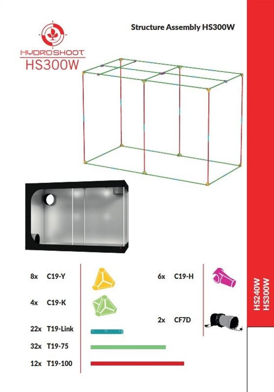 Hydro Shoot 300x150x200 cm V.2 Secret Jardin